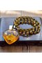 Ruidanzhi Bohemian Ethnic Style Amber Love Pendant, Made of Resin Amber and Artificial Stones - 7