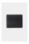 100% Genuine Leather Unisex Card Holder Black 6 Card Slots Minimal Card Holder Wallet Slim Stylish Design - 3