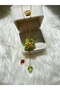 قلادة من الفولاذ الذهبي SW Flower Model مع مصعد - 3