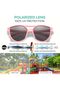 Double Bridge Sunglasses Pink/Grey AK5-1 - 6