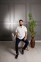 Interview Polo Neck Rayon Thin Knitwear Ecru Shirt T-Shirt - 5