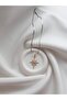 Steel Italian Crushed Chain Pole Star Stone Detailed Necklace - 8