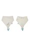 Muslin Apron with Pacifier Strap 837 Ecru - 2