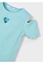 Girl's Sleeve Detailed T-Shirt - 4