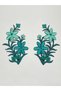 Colorful Iron-On Embroidery Applique / Colorful Applique Set of 2 # 2