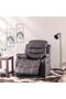 Adric 1 Seater Airleather Manual Recliner - Dark Brown L82xW80xH98cm - 4