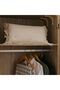 Monro 6 Door Wardrobe with Mirrors - Natural Oak L240xW58xH210cm - 4