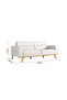 Kelbek 3 Seater Fabric Sofa L220xW85xH81cm - 8