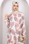 Tile Patterned Chiffon Dress - 3