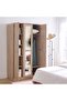 Monro 3 Door Wardrobe with Mirror - Natural Oak L121.8xW58xH210cm - 8