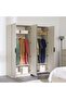 Pletora 4 Door Wardrobe W/ 2 Mirrors - Grey Oak L181.6xW59.6xH216cm - 6