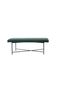 Green Upholstered Arm Bed Bench Ottoman - 122x42x45 cm - Stylish Seating with 2-Year Warranty - 6