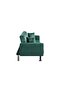 Glam 2 Seater Fabric Sofa Bed - Green L185xW81xH77cm - 7