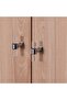 Frazer 6 Door Wardrobe w/ 2 inner drawers - White/Natural oak L243.7xW60xH220cm - 3