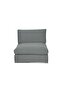 Paddington 1 Seater Armless Fabric Modular Sofa - Teal Green L96xW103xH66cm