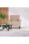 Bradley 1 Seater Fabric Sofa - Ecru L88xW82.5xH86cm