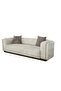 Lizeth Fabric 3 Seater Sofa - Beige L249xW103xH71cm - 3
