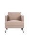 Pescara 1 Seater Fabric Sofa - Caramel Cloud L86.5xW88xH90cm - 2