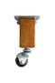 Kale Wooden Ball Wheel Leg Furniture Table Cabinet Wheel Leg (Without Brake)(15cm)(Walnut)(4 Pcs)(Bech) - 2