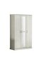 Zirco 3 Door Wardrobe - White Oak L120xW58xH210cm