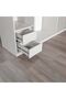 Infinity 1-Door Wardrobe with Shelves - Light Taupe L50xW59xH230cm - 8