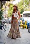 Beige Color Floral Embroidered Vest - 8