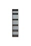 Infinity 1-Door Wardrobe with Shelves - Dark Walnut L50xW59xH230cm - 2