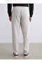 Standard Pattern Linen Blended Men's Trousers - 7