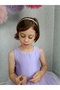 Girl's Evening Dress Island, Lilac Collar with Pearls, Tutu Dress - 4