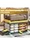 89L Clear Foldable Storage Box – Stackable with Wheels, Lid & Side Door, 60×42.5×35 cm, Yellow - 4