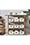 6-Pack Medium Storage Bins – Durable Cabinet & Shelf Organizers (25x16.5x10cm, Grey) - 3