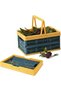Collapsible Storage Basket – Foldable Plastic Laundry Bin with Handles