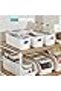 8-Pack Small Stackable Storage Bins – Durable Multi-Use Organizers for Cabinet & Home (White) - 3