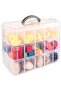 3-Tier Stackable Storage Container with 30 Adjustable Compartments for Crafts, Beads & Jewelry