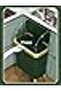 15L Standing Trash Can with Lid, Large-Capacity Waste Bin for Kitchen, Bathroom, Office – Green - 3