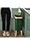 15L Standing Trash Can with Lid, Large-Capacity Waste Bin for Kitchen, Bathroom, Office – Green - 2