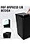 Bathroom Trash Can with Lid (Black) (3) - 2