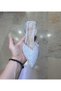 Women's Thin Heel Gold-Silver Glitter Tulle Rubber Wear Evening Dress Slippers-Shoes - 3