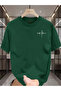 Unisex Letter Signature Special Design Front Printed Design Tshirt