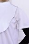 Turtleneck Neck Collar White - Women's Hijab Combed Cotton Half Body Hijab Prayer Neck Collar with Stand Collar - 5