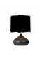2 Pcs Ellipse Table Lamp Shade Metal Body Fabric Head Lighting - 4