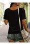 Daisy Printed V-Neck Oversize T-Shirt - 2