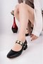 Rinna Buckle Detailed Casual Women's Shoes Black - 5