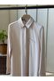 Esilastore Hidden Button Detailed Tunic Beige - 2