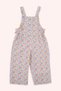 Baby Girl Floral Detailed Pink Salopet - 3