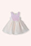 Baby Girl Sequin Detailed Ecru Evening Dress