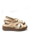 (Clavi) Genuine Leather Poly Light Sole Comfort Daily Women's Sandals Beige - 3