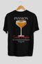 Passion Cocktail Printed Oversize T-Shirt Men Women 100% Cotton Crew Neck Tshirt - 2
