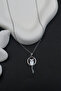 Tail Wagging Cat Pendant Tarnish Free Silver Women's Steel Necklace