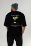 Margarita Cocktail Printed Oversize T-Shirt Men Women 100% Cotton Crew Neck Tshirt - 5